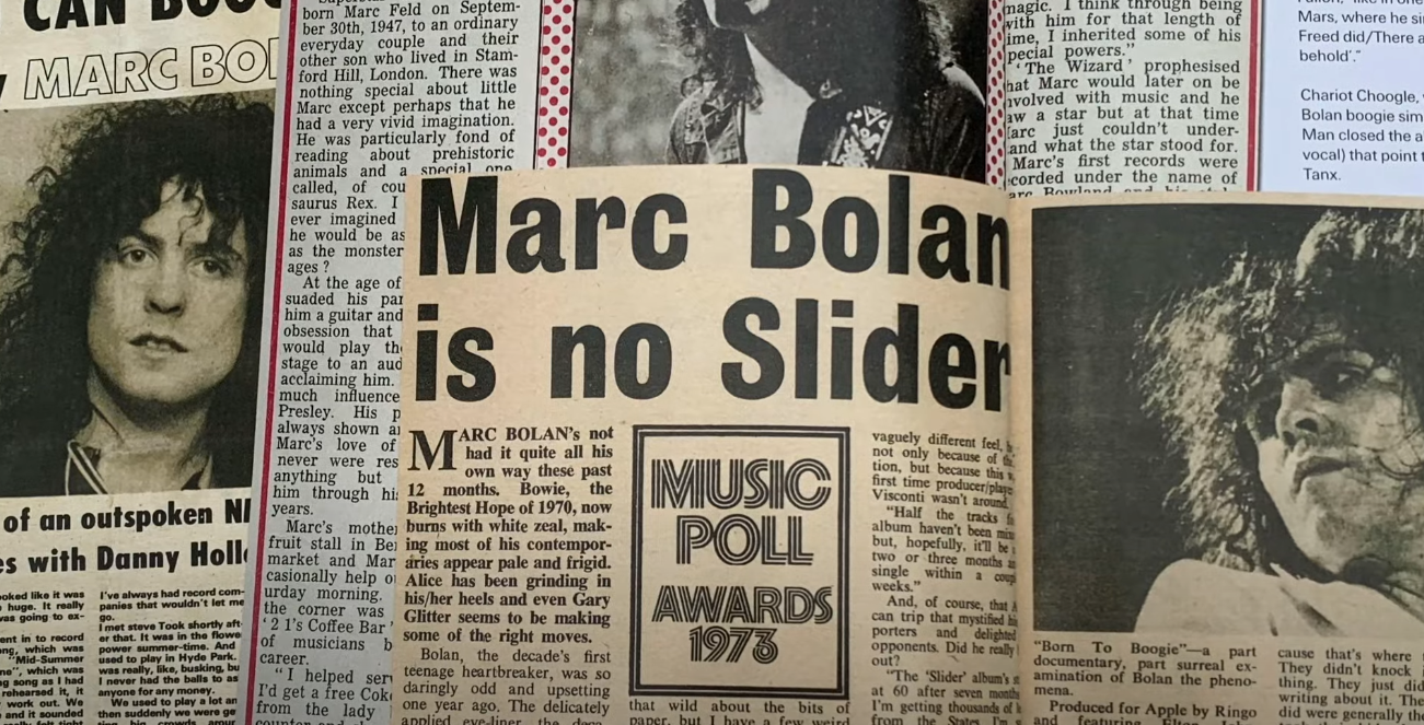 Newspapers about Marc Bolan