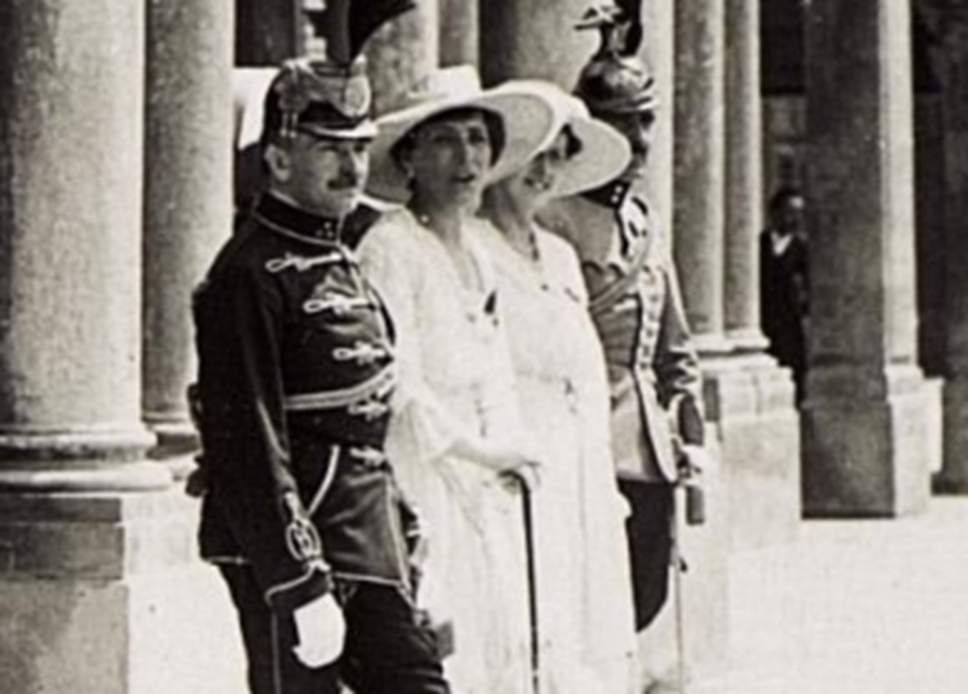 Portrait of Charles I Of Austria with his wife Zita of Bourbon-Parma