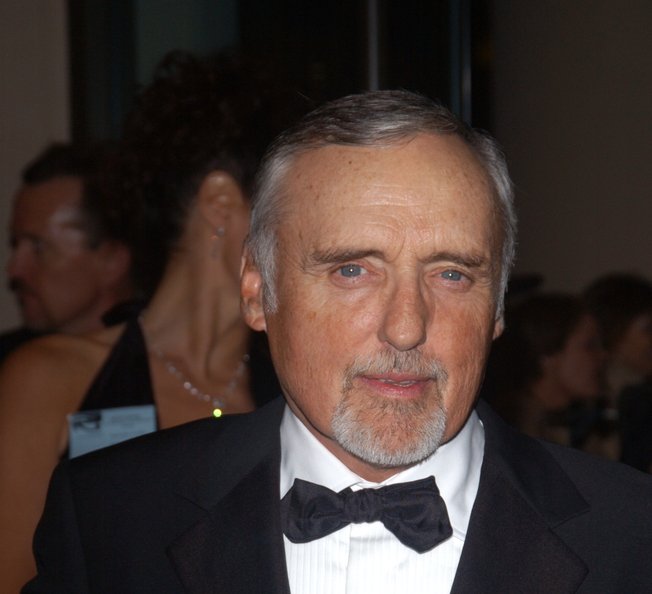 Actor DENNIS HOPPER & wife at the 18th Annual American Cinematheque Gala