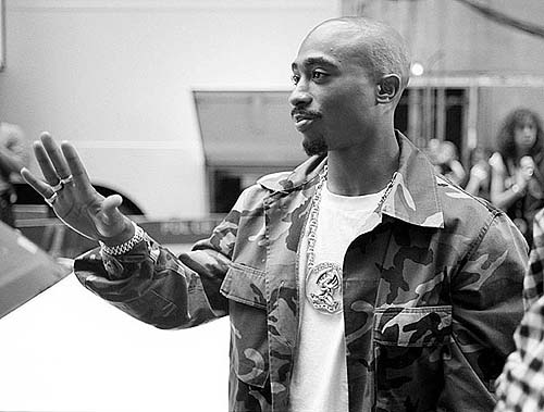 Tupac Shakur arrives at New York's Radio City Music