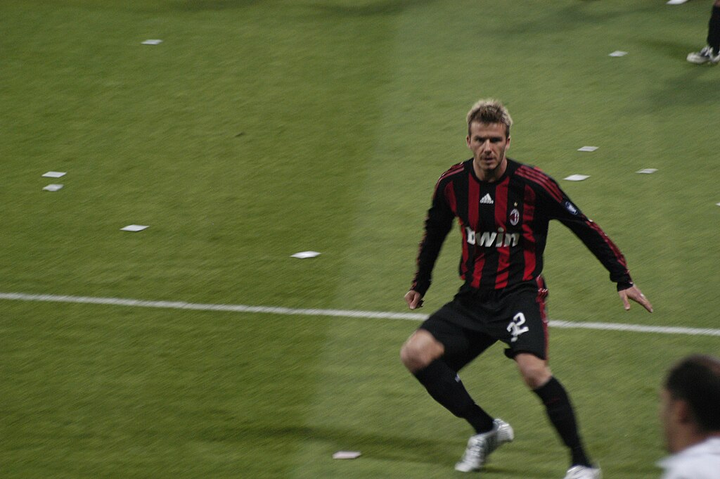David Beckham at Al Saad Sports stadium.