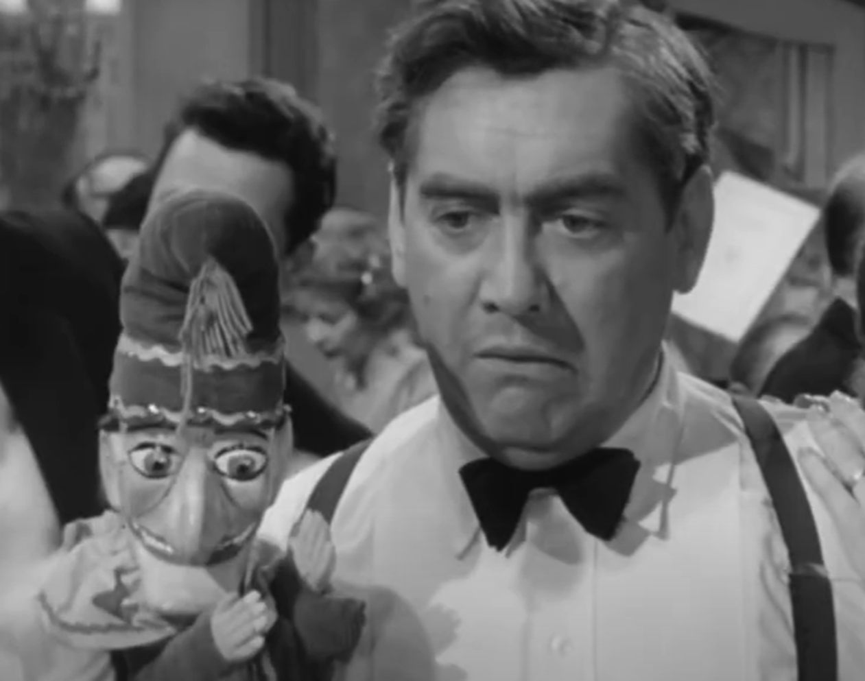 Screenshot of Tony Hancock looking at side - from Hancock's Half Hour (1956–1960)