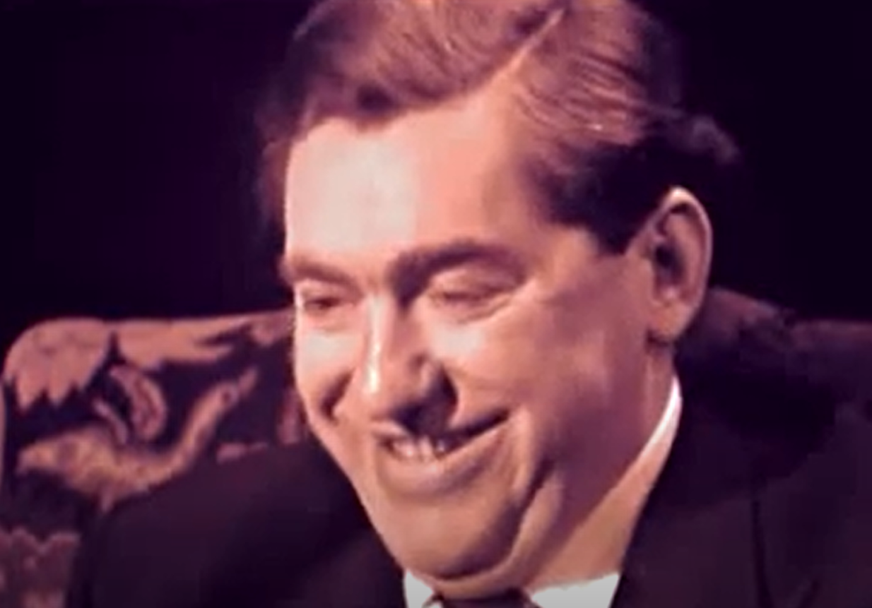 Screenshot of Tony Hancock smiling - from Face to Face (1960)