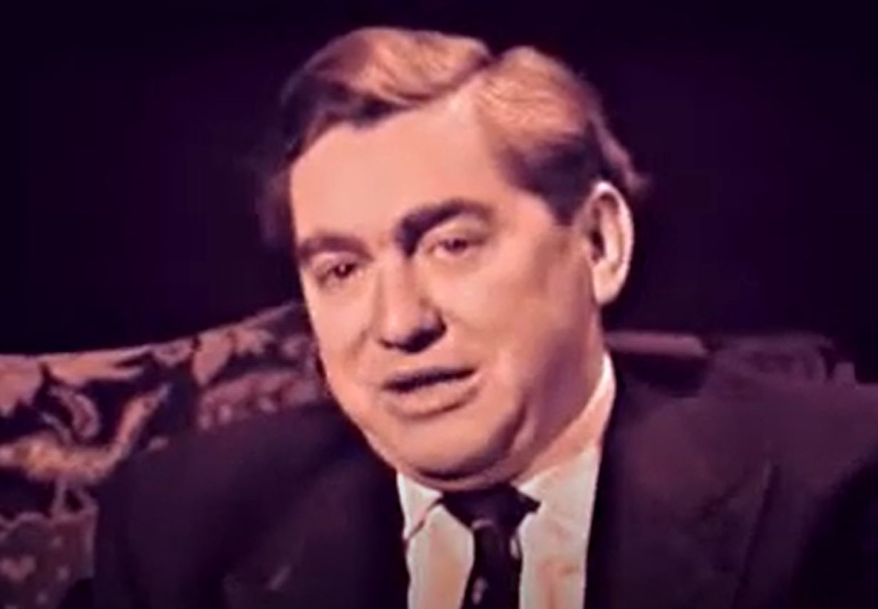 Screenshot of Tony Hancock looking at camera  - from Face to Face (1960)