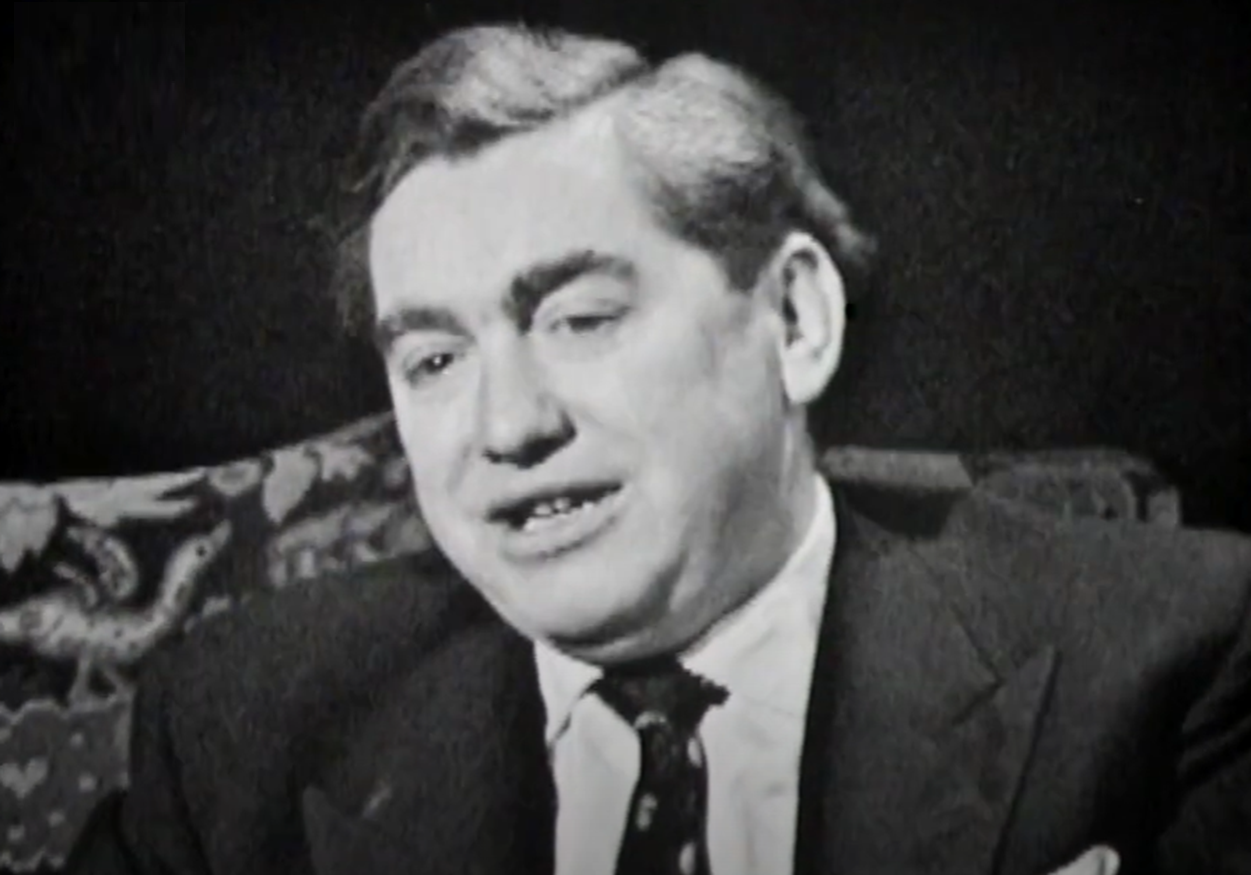 Screenshot of Tony Hancock looking at camera  - from Face to Face (1960)