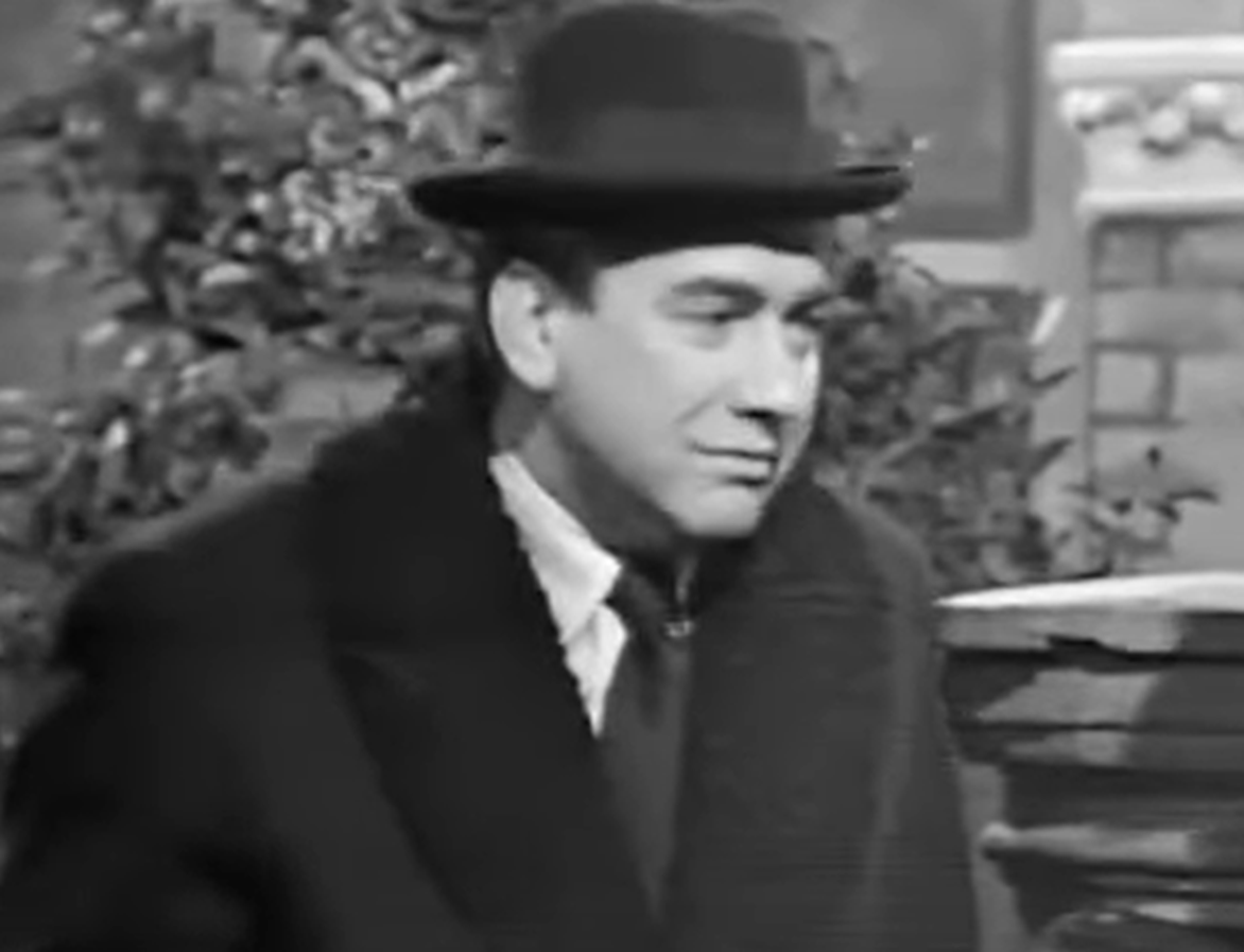 Screenshot of Tony Hancock looking at camera - from Hancock's Half Hour (1956–1960)