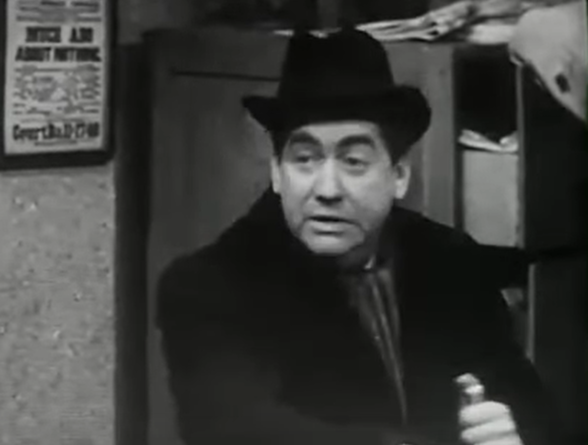 Screenshot of Tony Hancock looking at side - from Hancock's Half Hour (1956–1960)