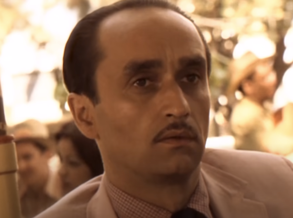Screenshot of John Cazale looking at side from The Godfather Part II (1974)