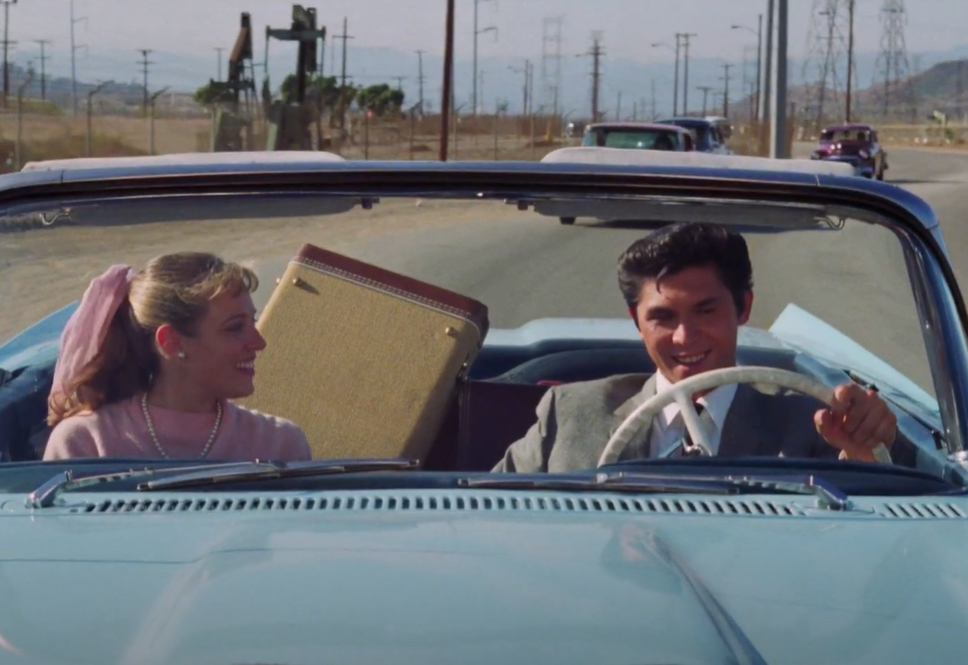 Danielle von Zerneck as Donna Ludwig and Lou Diamond Phillips as Ritchie Valens in La Bamba