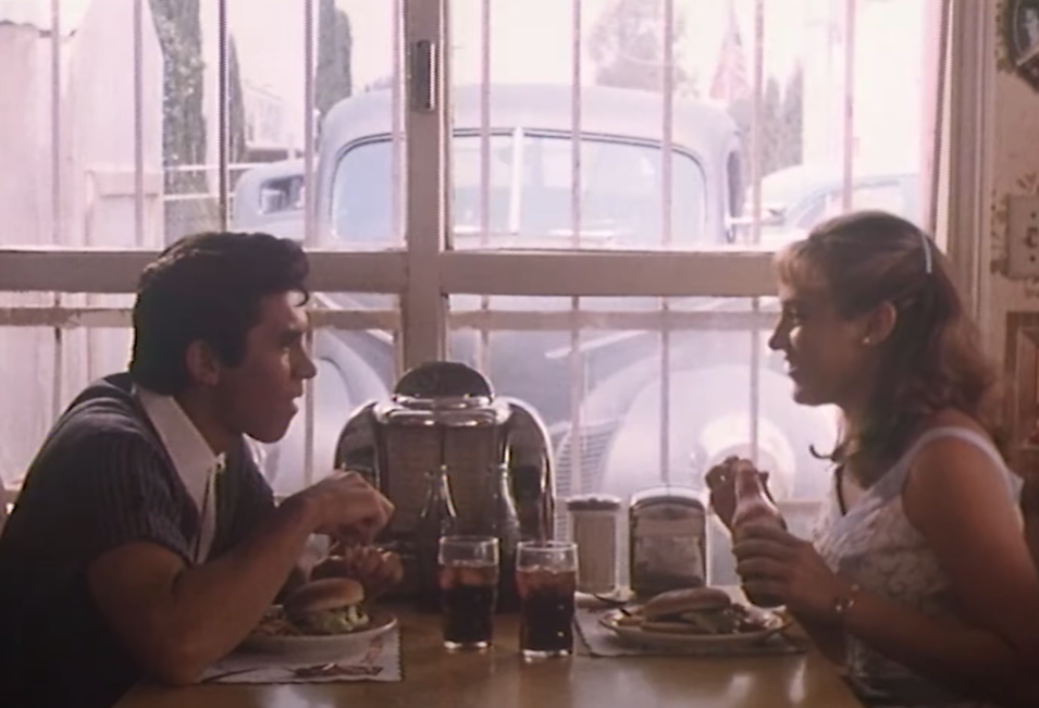 Danielle von Zerneck as Donna Ludwig and Lou Diamond Phillips as Ritchie Valens in La Bamba