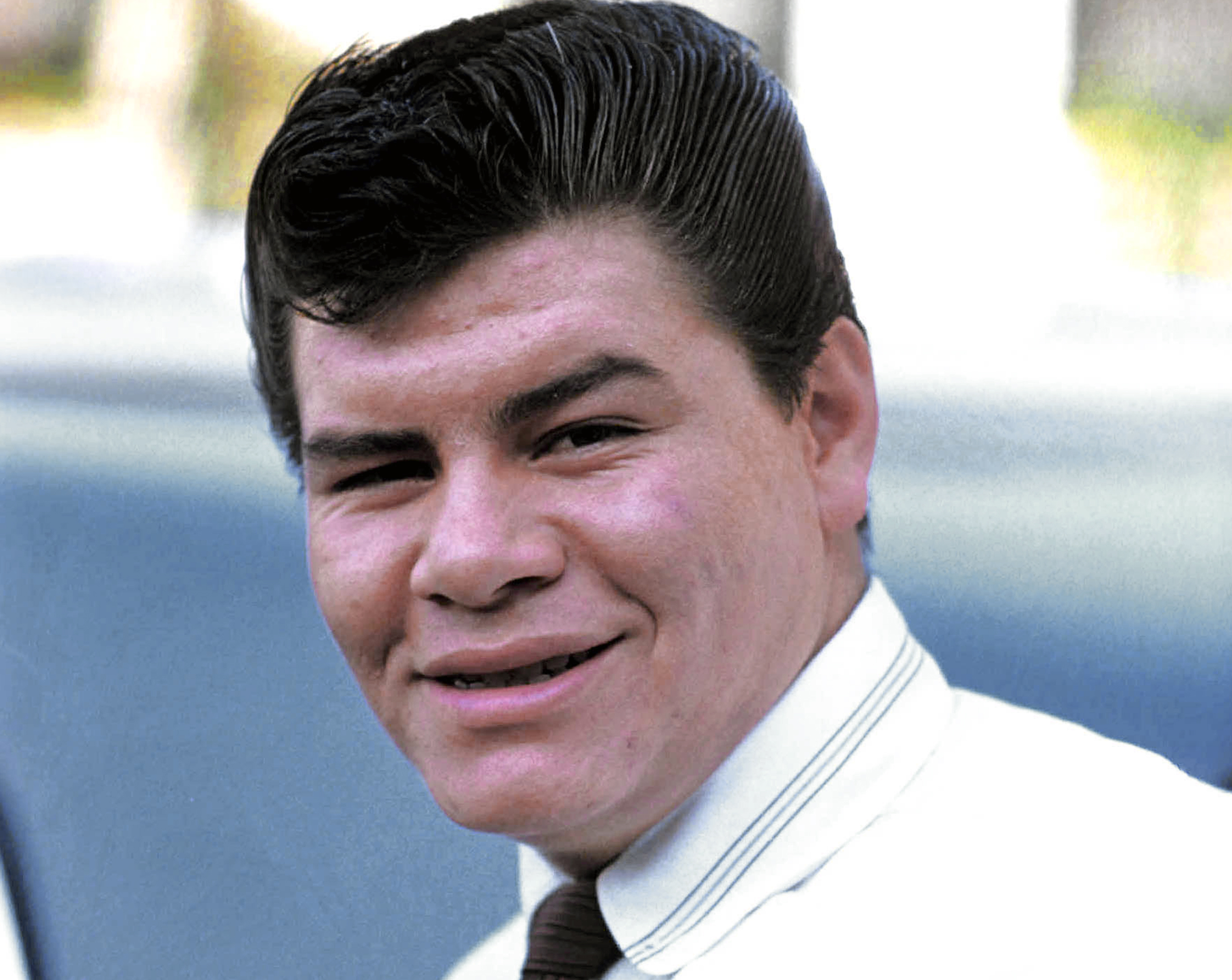 Rock and Roll singer Ritchie Valens poses for a photo during the filming of 'Go, Johnny, Go!' on January 20, 1959 in Los Angeles, California