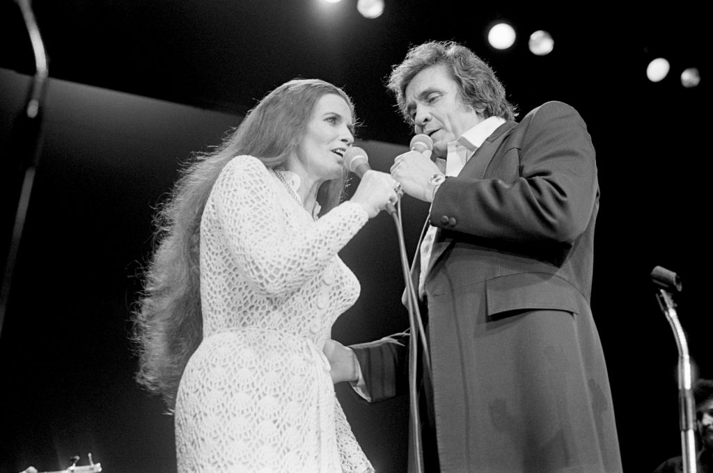Johnny Cash with wife June Carter