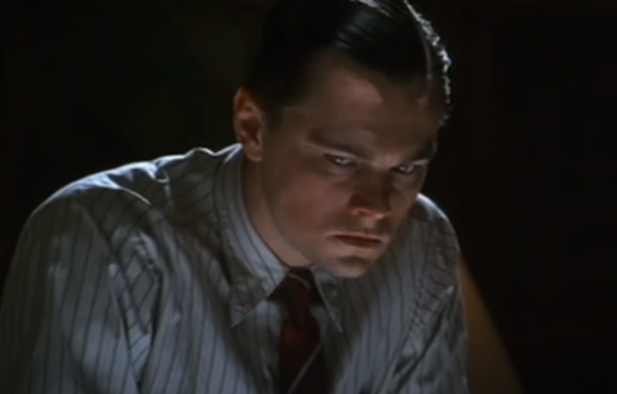 Screenshot from the movie The Aviator (2004), Leonardo DiCaprio as Howard Hughes