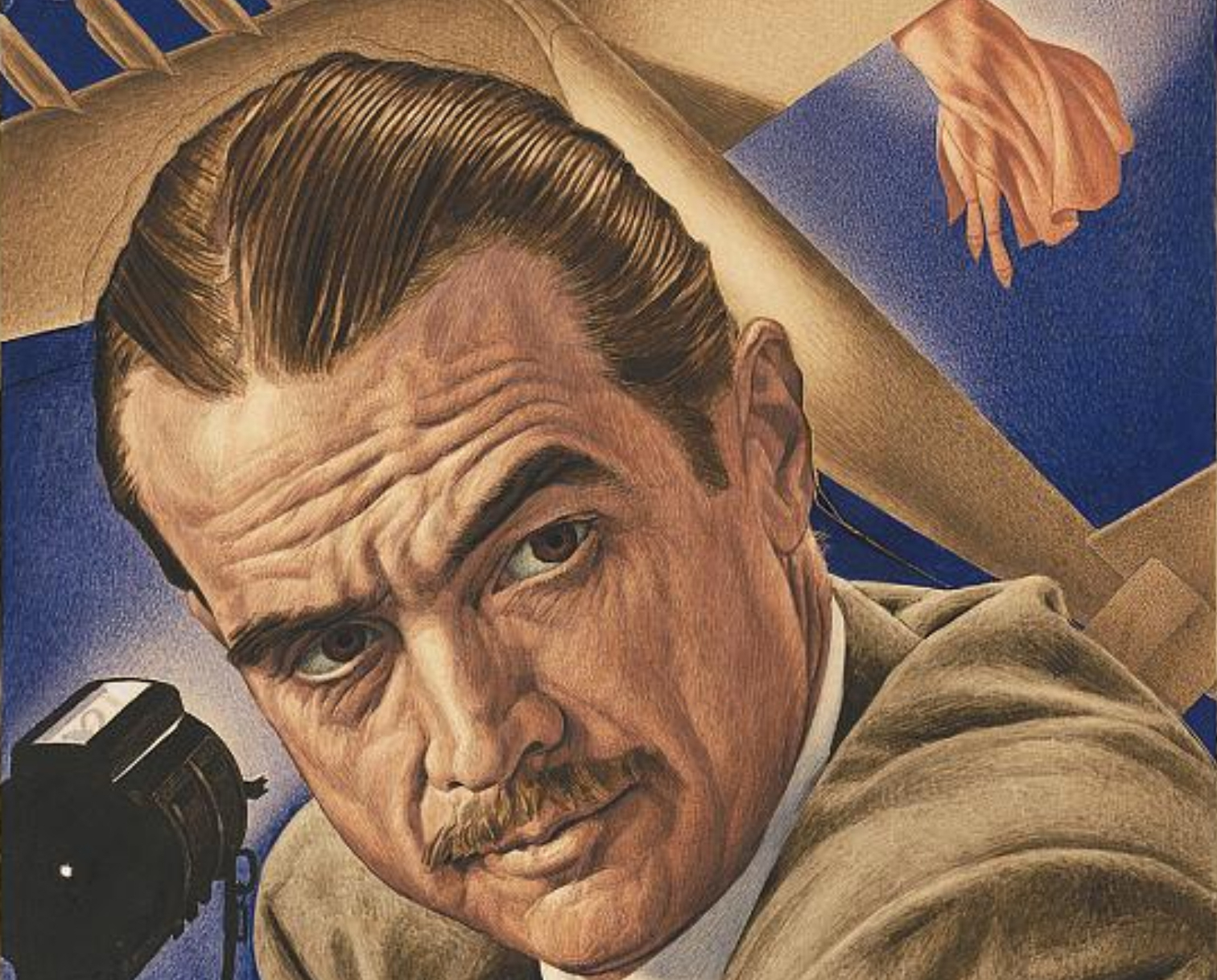 Illustration of Howard Hughes