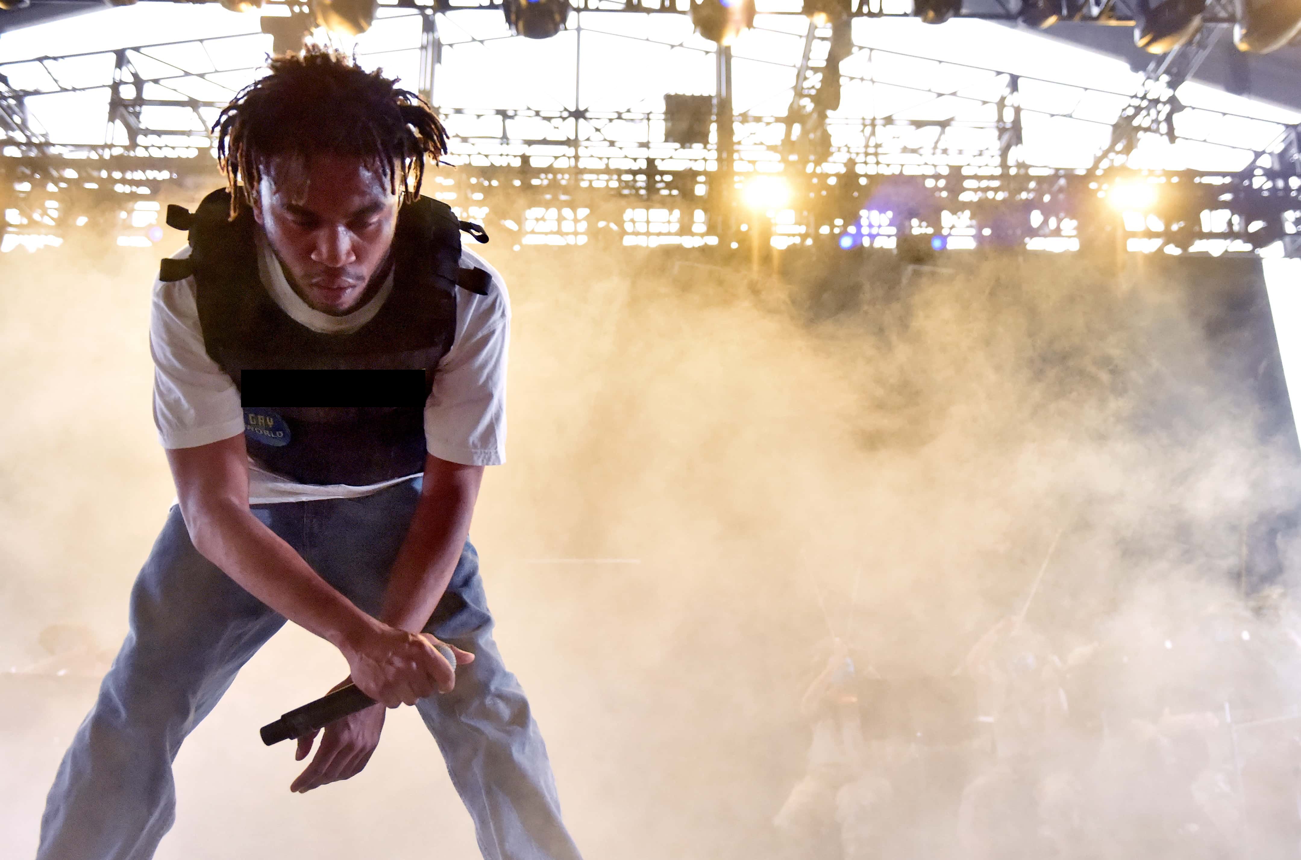Kevin Abstract of Brockhampton performs onstage during the 2018 Coachella Valley Music And Arts Festival