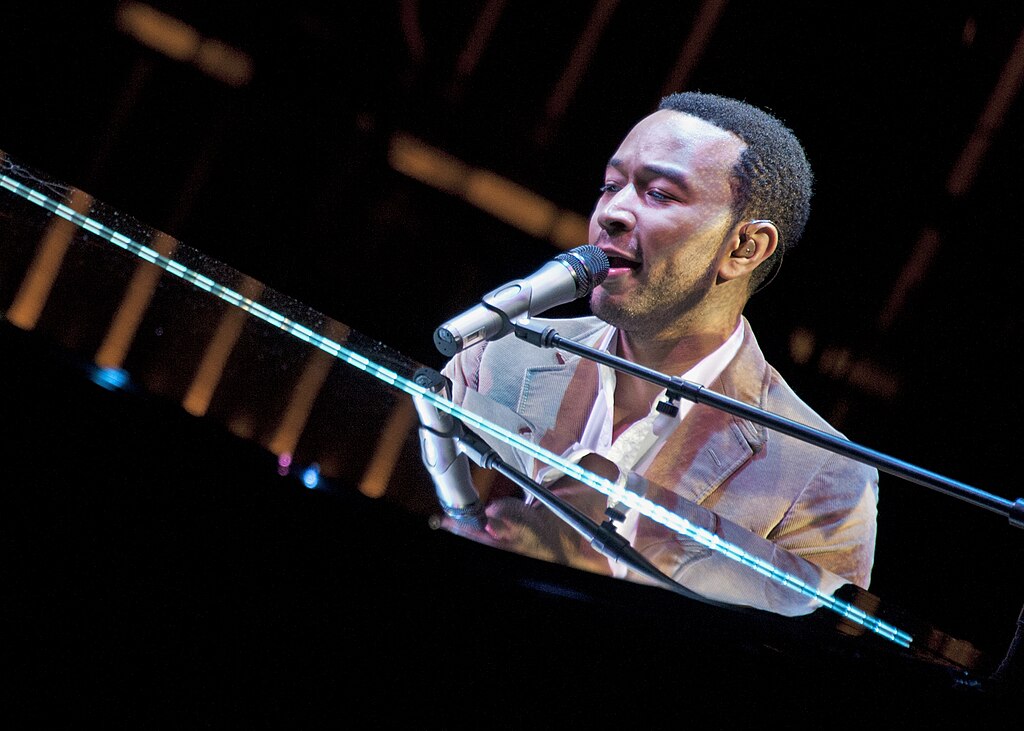 John Legend Entertains Troops In Florida