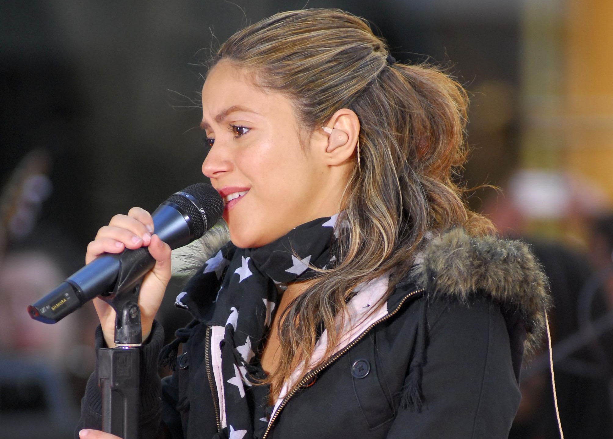 Shakira on stage for NBC Today Show Concert Series with Shakira