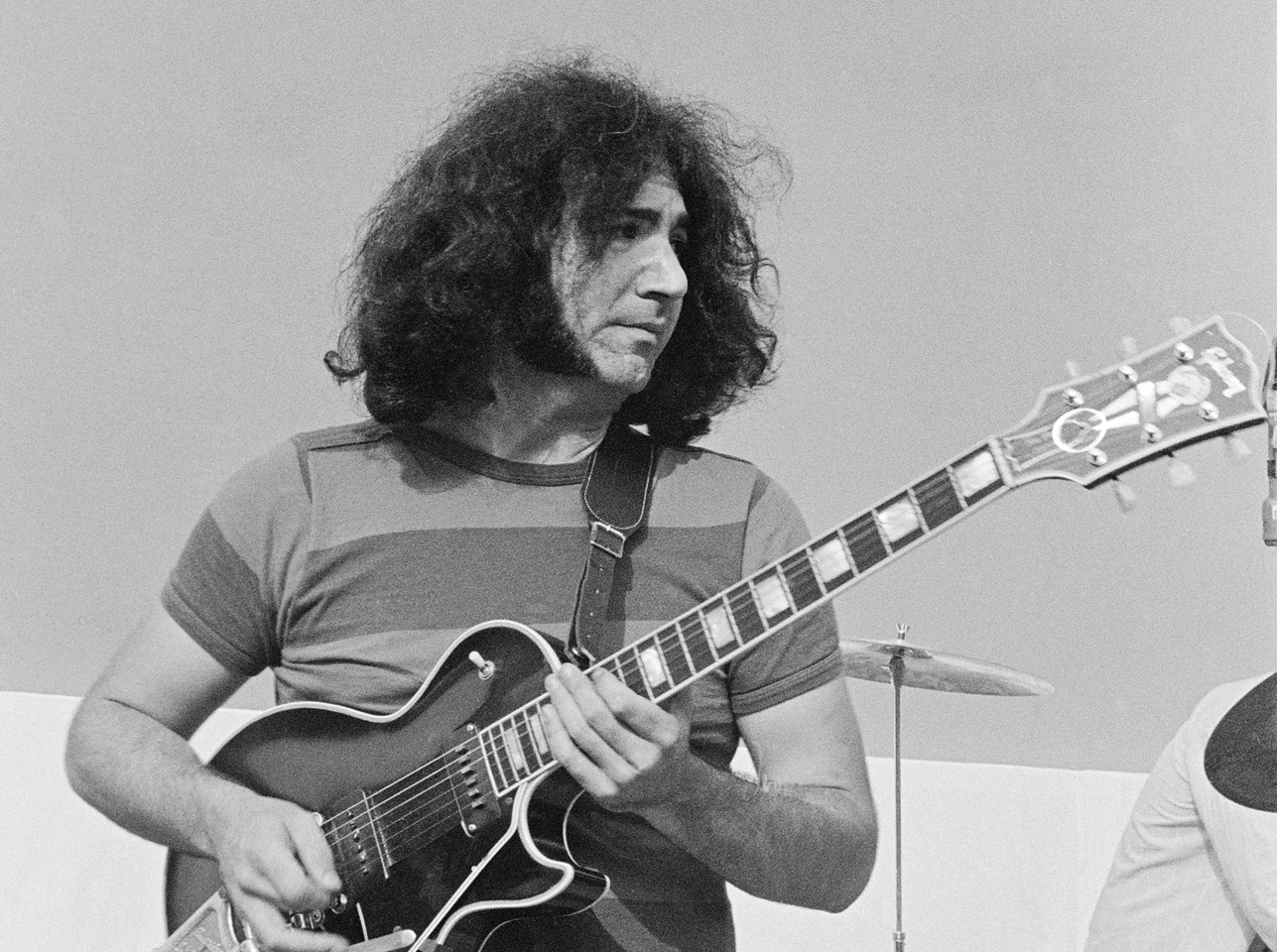 Jerry Garcia of The Grateful Dead rehearses at the Hollywood Bowl on September 15, 1967 in Los Angeles, California.