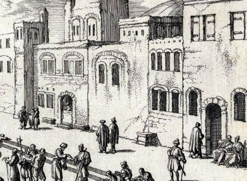 Slave market in Algiers, Ottoman Algeria, 1684