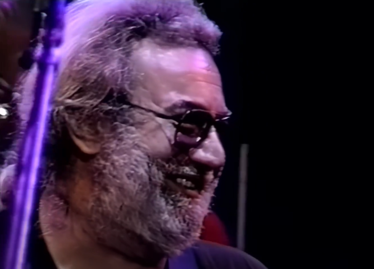Screenshot of Jerry Garcia on stage - from Entertainment Tonight (Tv Series)