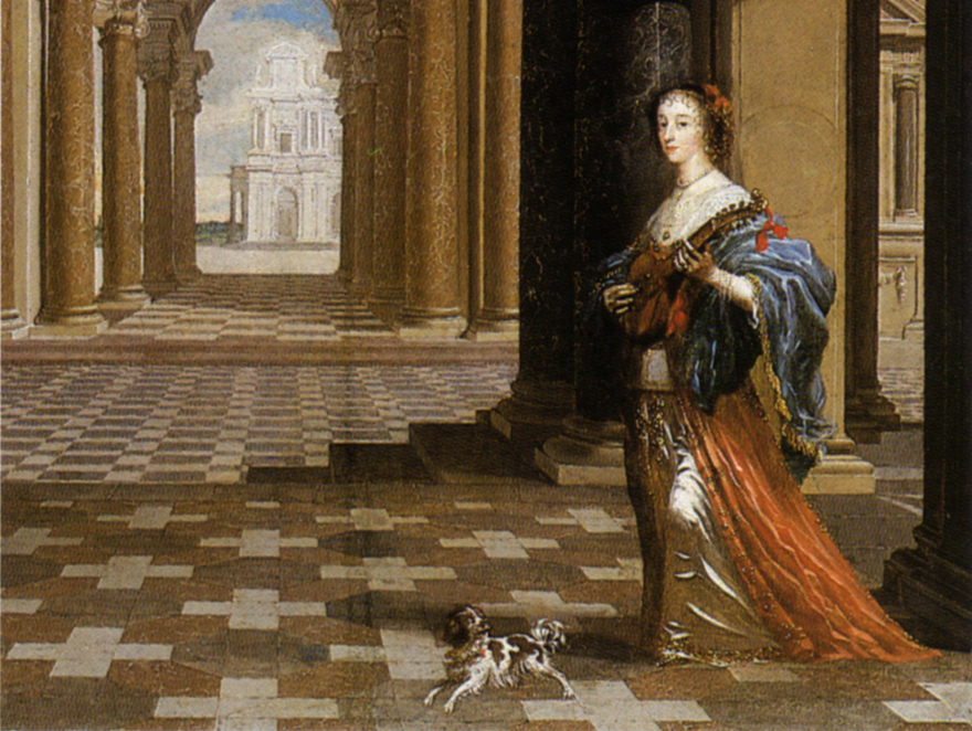 Queen Henrietta Maria in brown
