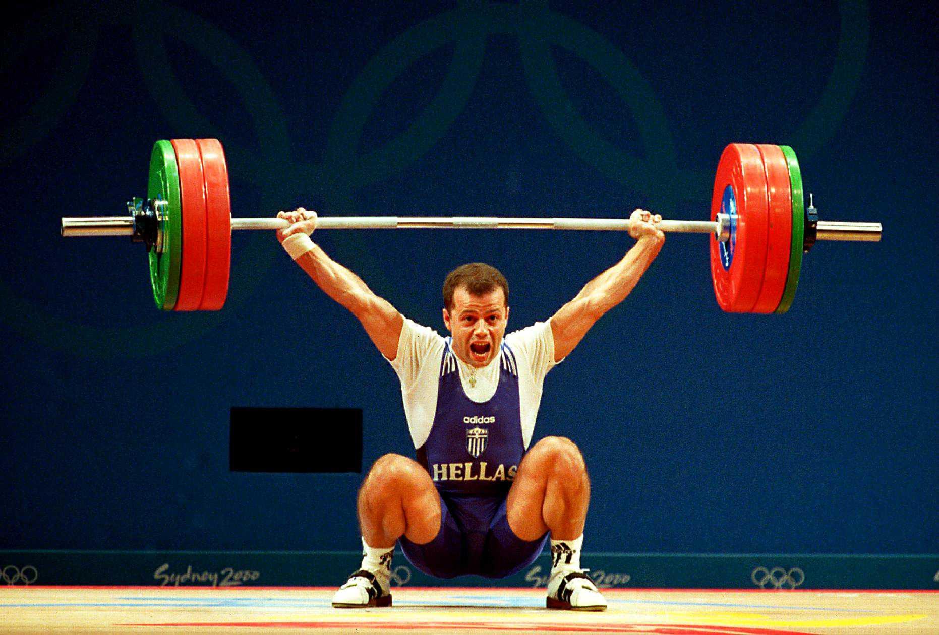 Greece's Leonidas Sabanis in action