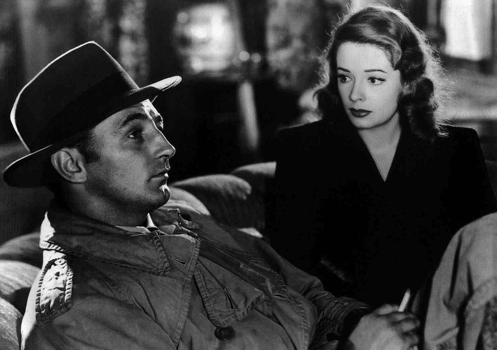 Jane Greer starring in the movie 'Out of the Past'