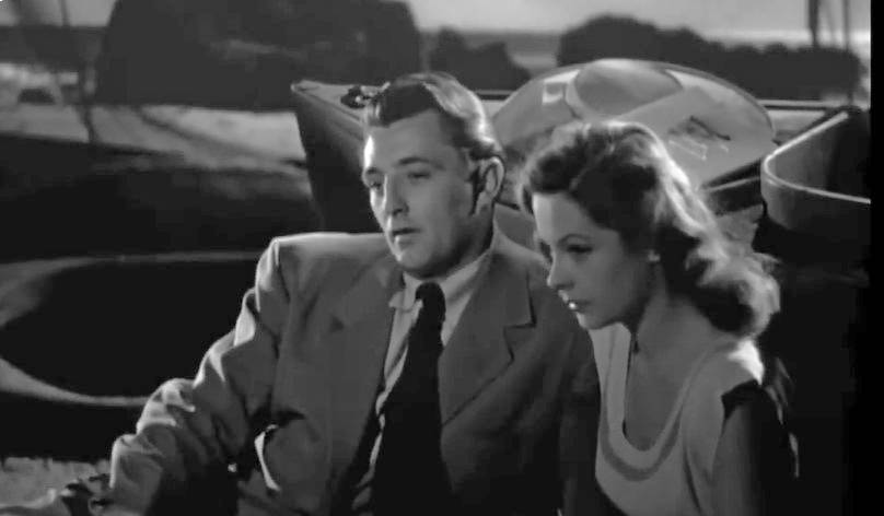 Robert Mitchum and Jane Greer in the movie 'Out of the Past'