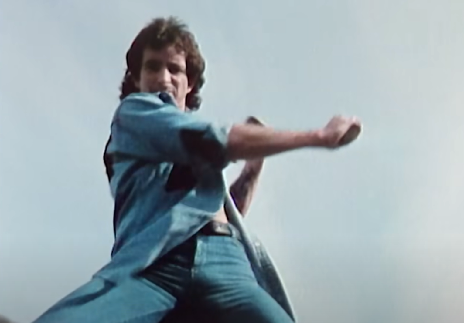 Screenshot of Bonn Scott singing from - On The Brink (2022)