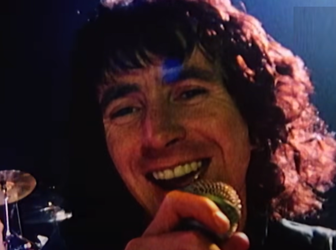 Screenshot of Bonn Scott singing from - On The Brink (2022)