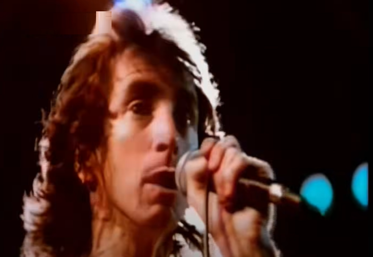 Screenshot of Bonn Scott singing from - On The Brink (2022)