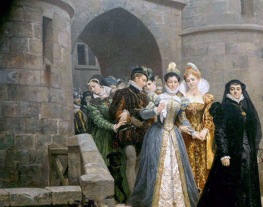 One morning in front of the Louvre gate