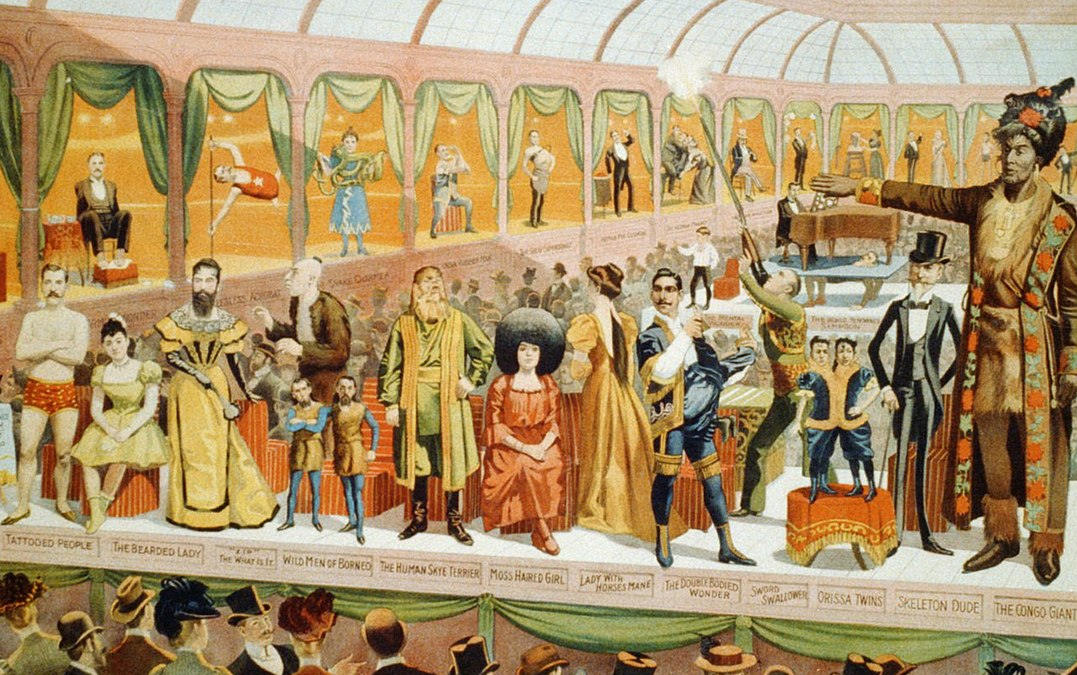 Freak show in circus