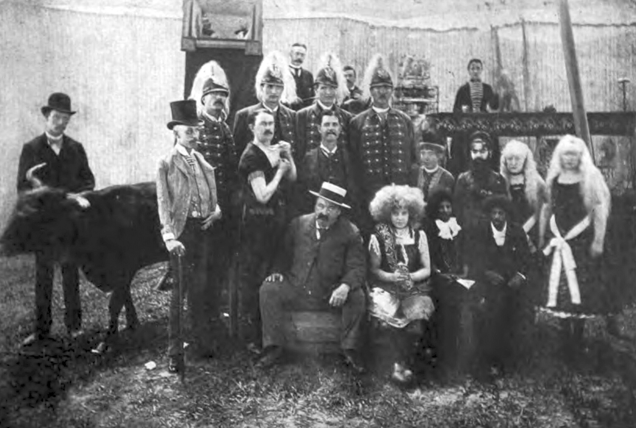 Groups Of Freaks, Miss Ivy, A Moss-Haired Girl, In The Center