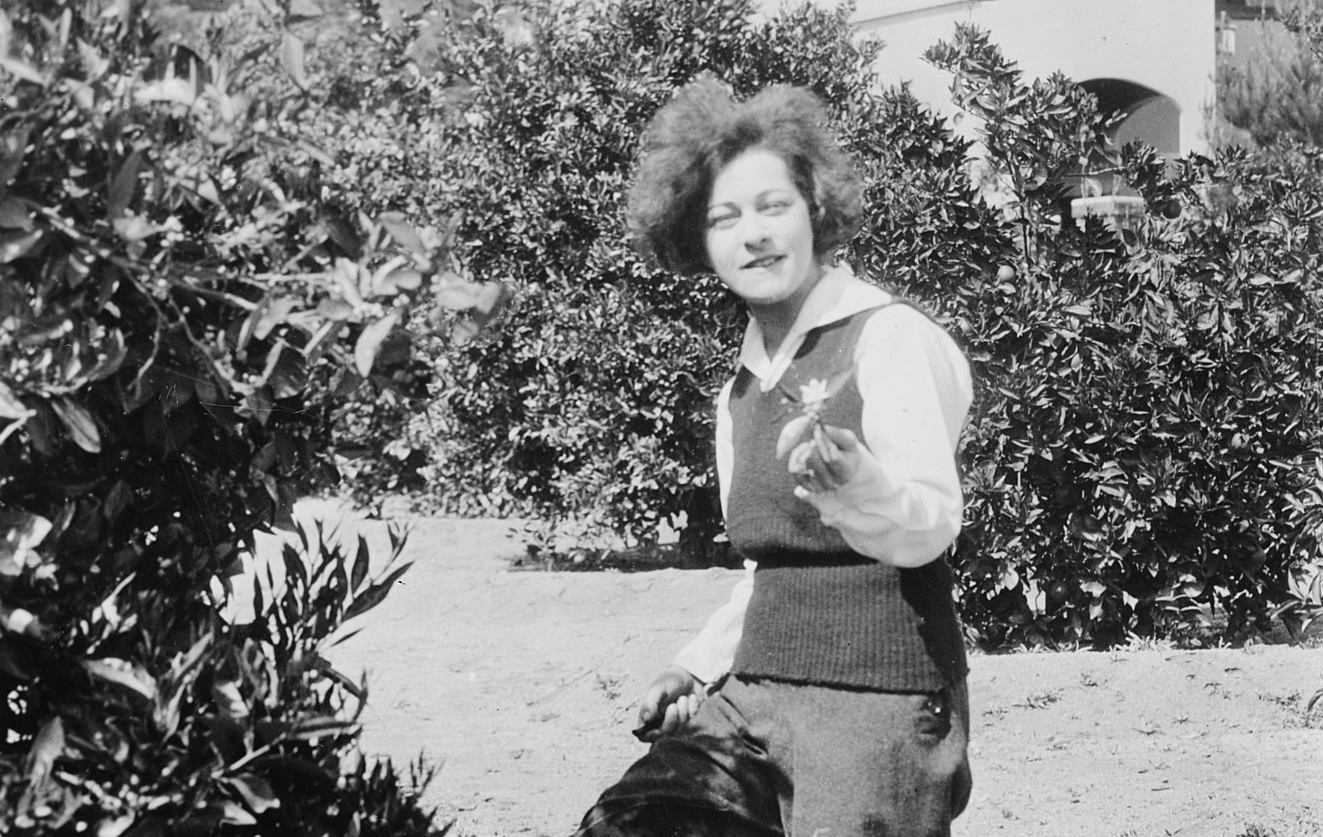 Alla Nazimova outdoors