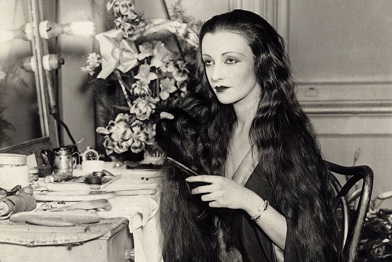 Natacha Rambova During an Interview