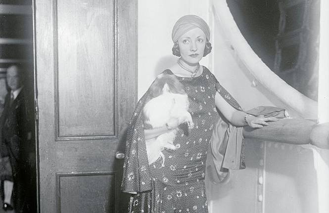 Natacha Rambova and Her Dog