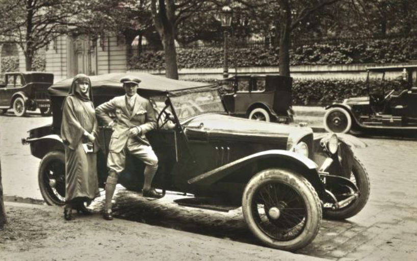 Natacha Rambova and Rudolph Valentino in Paris