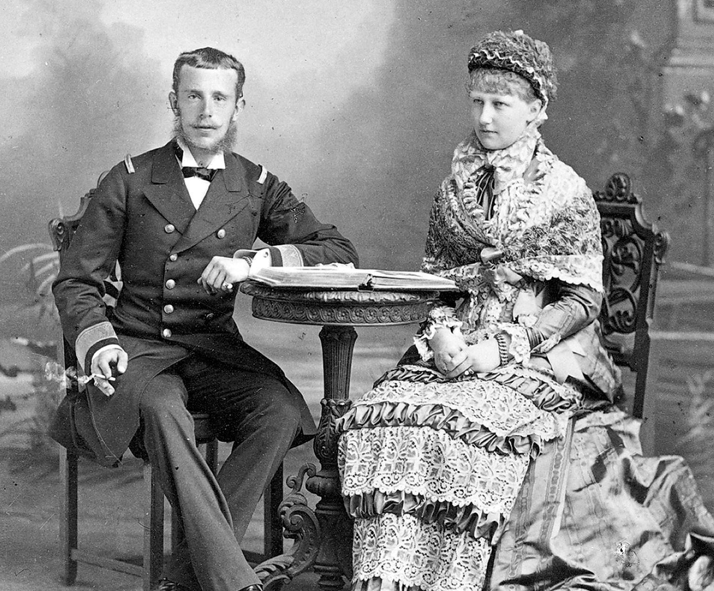 Rudolf, Crown Prince of Austria together with Crown Princess Stephanie