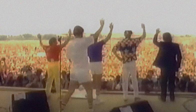 A screenshot of the movie The Beach Boys: An American Band