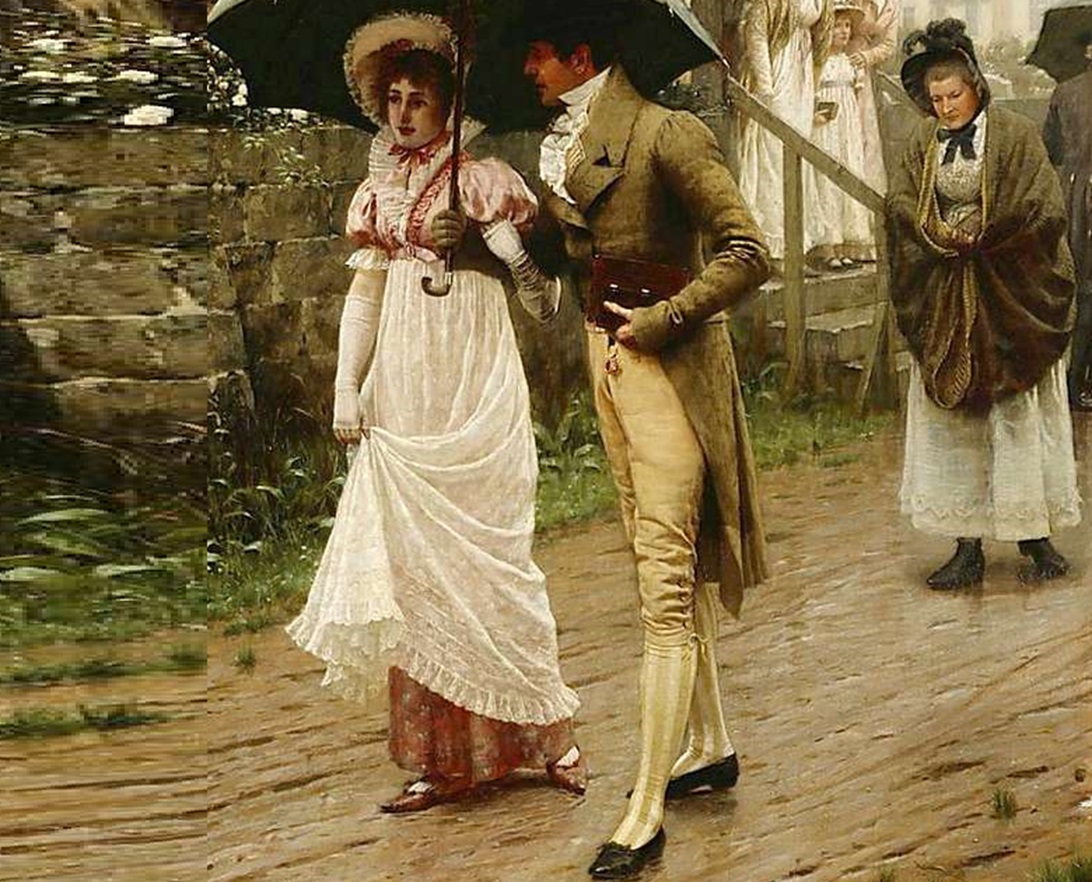 Genre painting of early 19th century or 