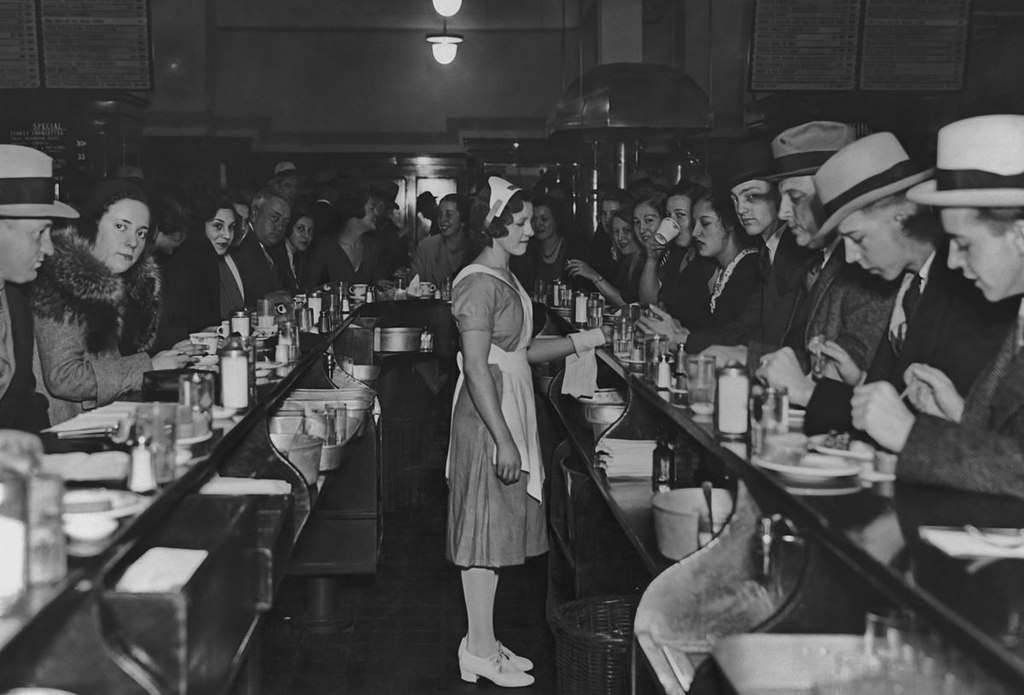 Waitress During The Great Depression