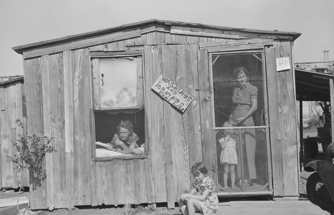 Home and family of oil field roustabout