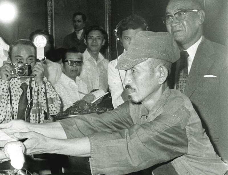 President Marcos and Hiroo Onoda