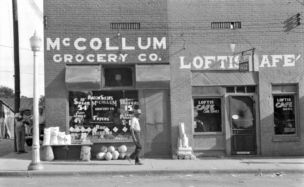 Grocery store in the Great Depression