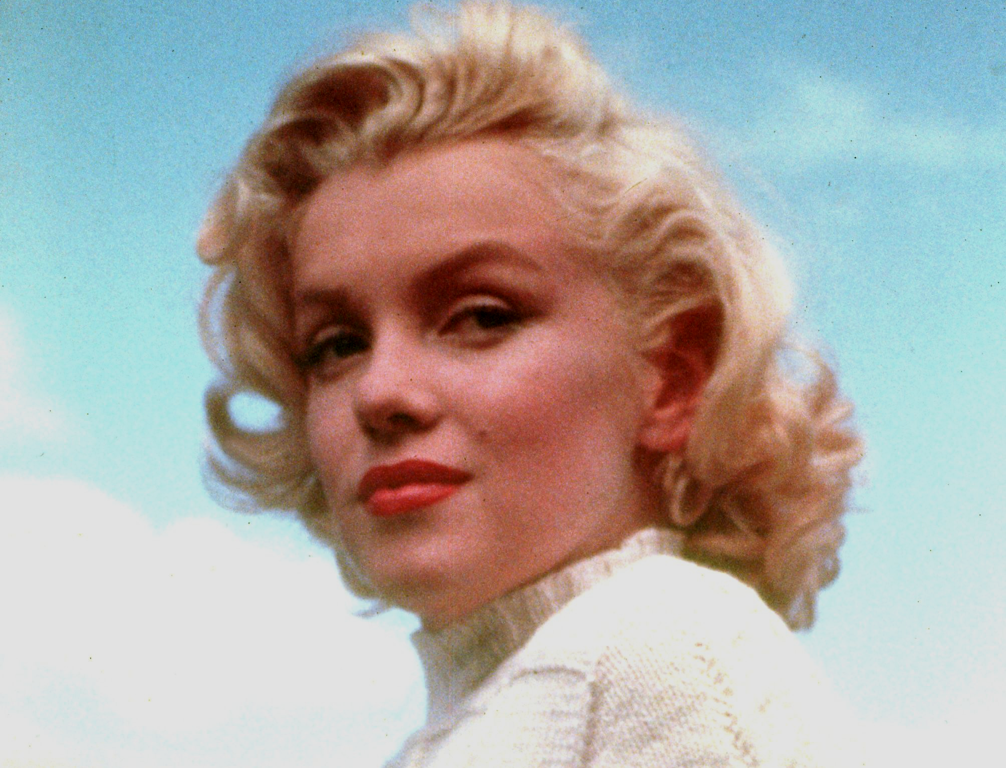 Marilyn Monroe in white sweater