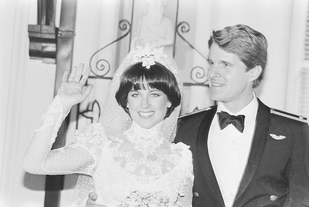 Dorothy Hamill and Dean Paul Martin on Their Wedding Day