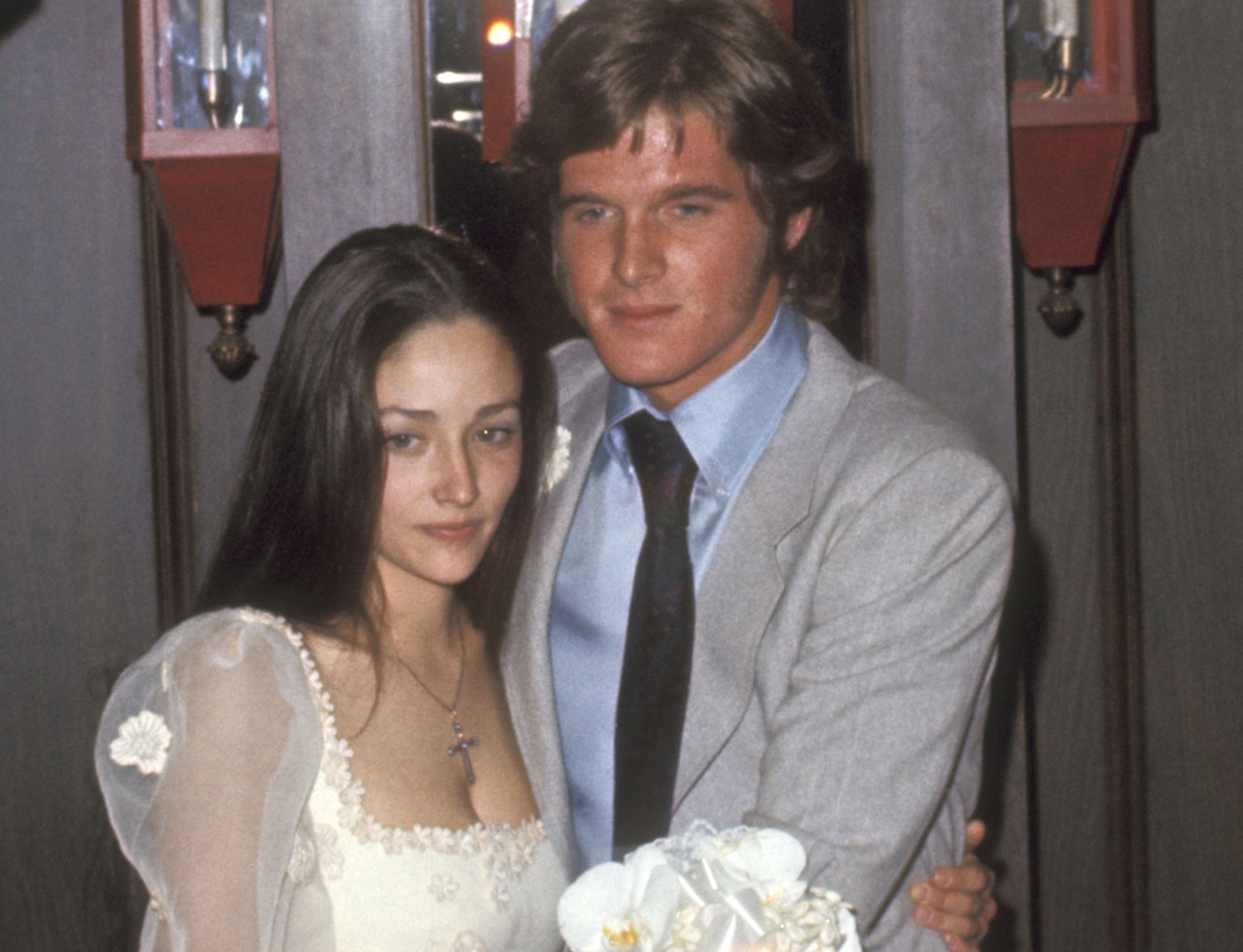Olivia Hussey and Dean Paul Martin's wedding