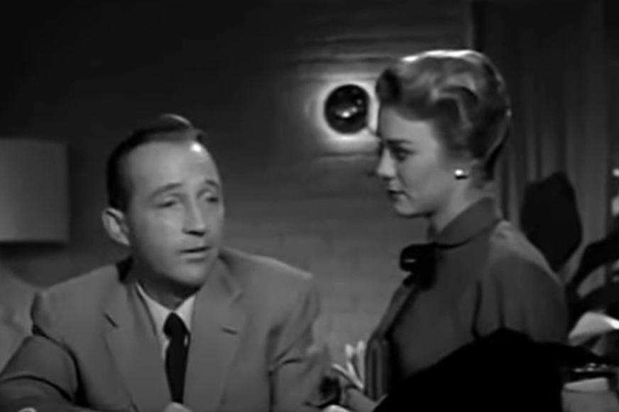 Inger Stevens as Nina Wylie and Bing Crosby as Earl Carleton