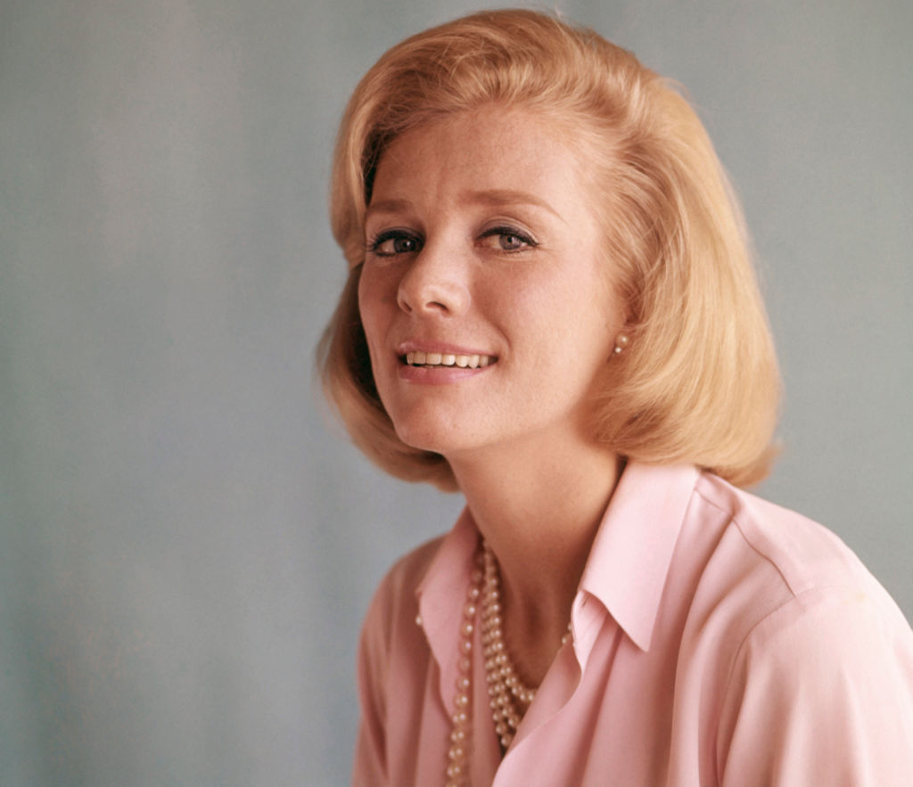 Inger Stevens (1934-70) Swedish-American film actress studio portrait circa 1968